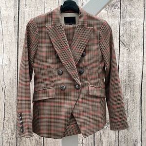 Banana Republic 2-piece suit brown tweed 2P